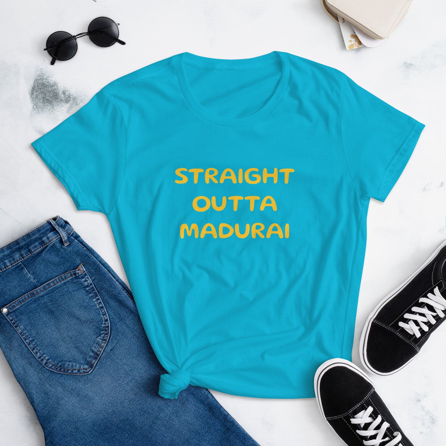 Straight Outta Madurai Women's short sleeve t-shirt