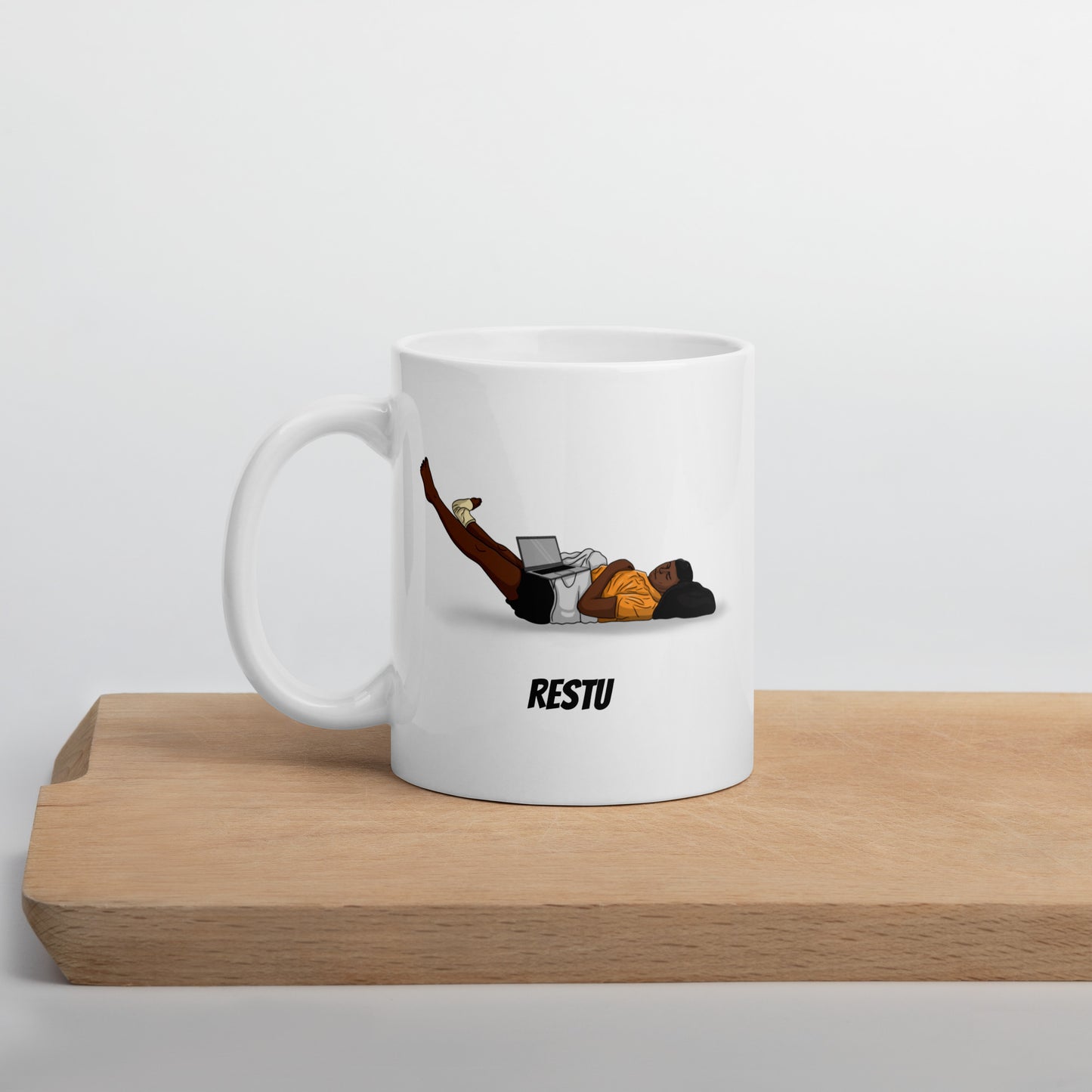 Vadivel Restu White glossy mug