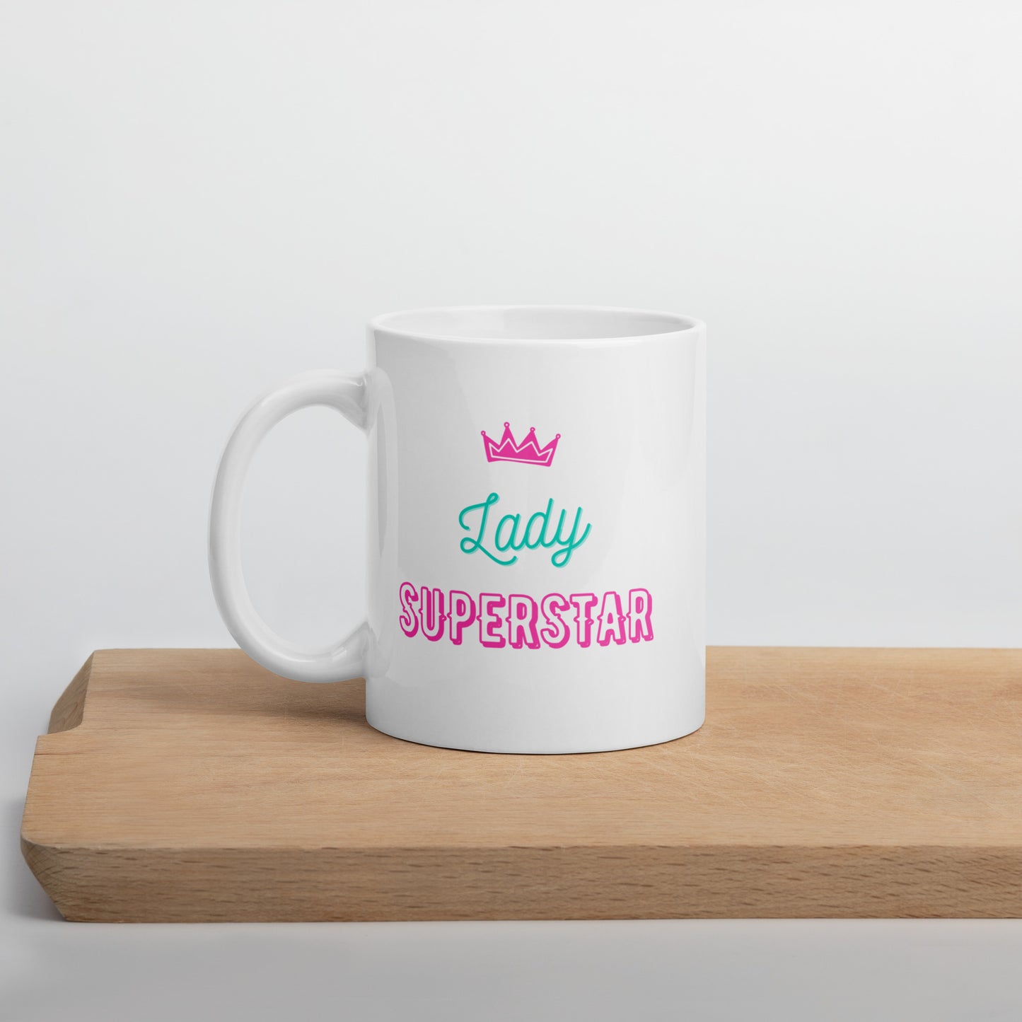 Lady Superstar White glossy mug